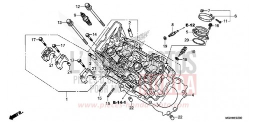 CULASSE (AVANT) VFR1200XDH de 2017